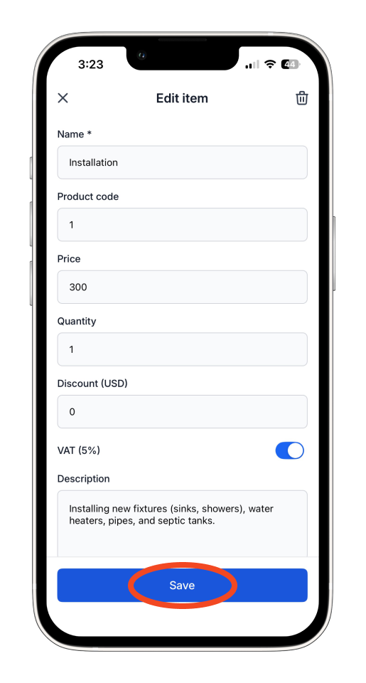 Uncategorized - How to create and send an invoice on the mobile app - 21