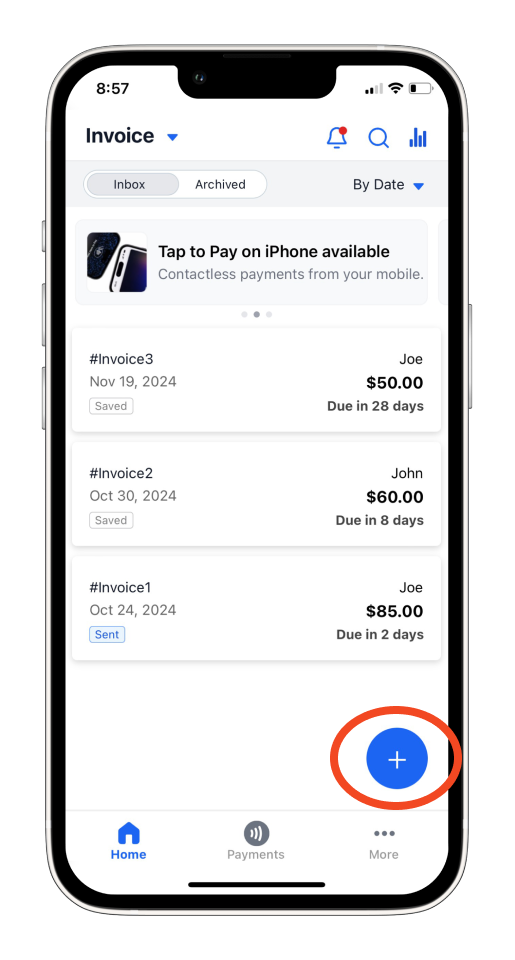 Invoice Mobile App - How to get a customer to sign an invoice - 1