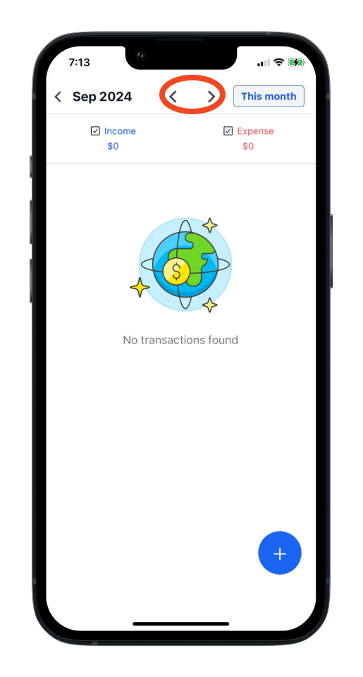 Invoice Mobile App - How to add an expense or income in cash flow - 12