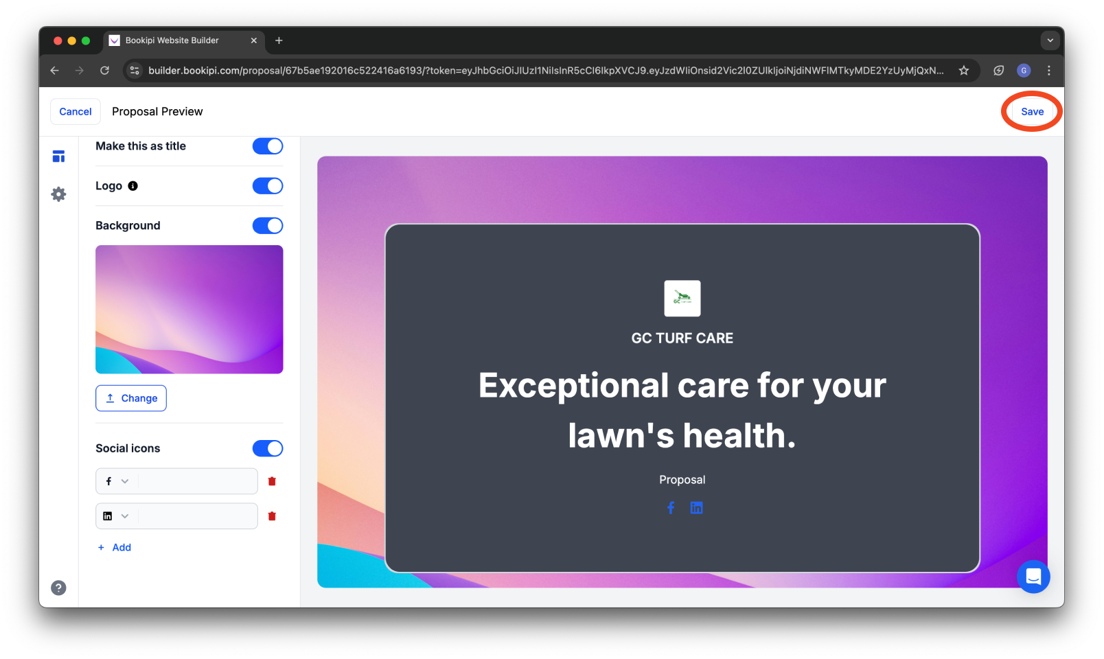 Uncategorized - How to add your social links to your Proposal AI - 15