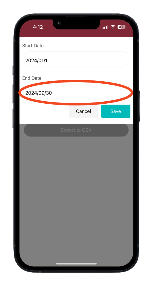 Bookipi Expense - How to export a report in CSV - 6