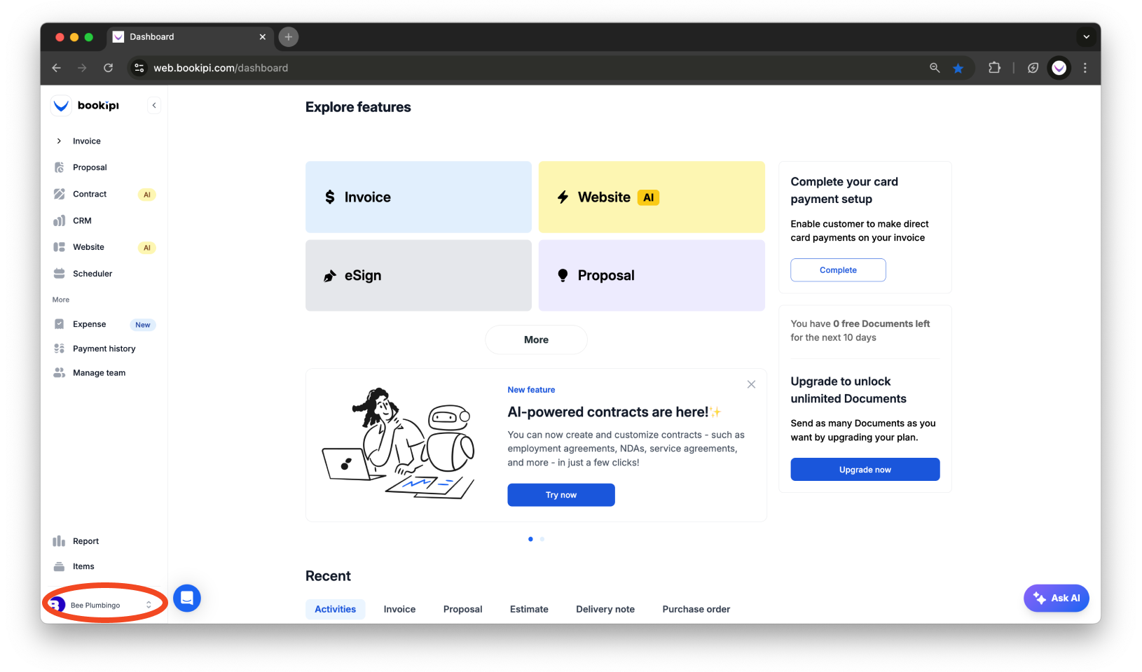 Invoice Web V2 - How to change the language on the Web App - 1