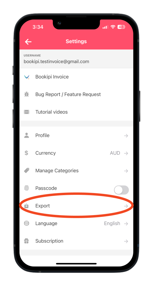 Bookipi Expense - How to export a report in CSV - 2