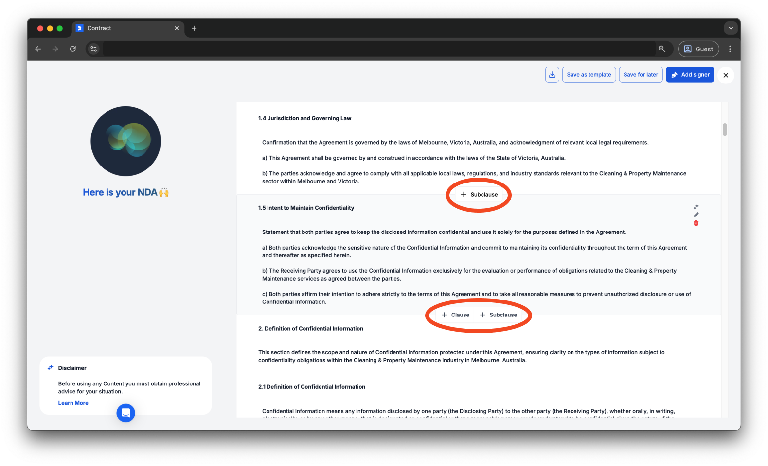 Uncategorized - How to create and send an AI Contract with Bookipi eSign - 12