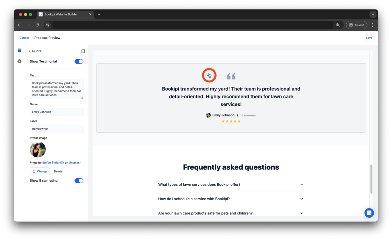 Uncategorized - How to add/edit a testimonial to your Proposal AI - 8