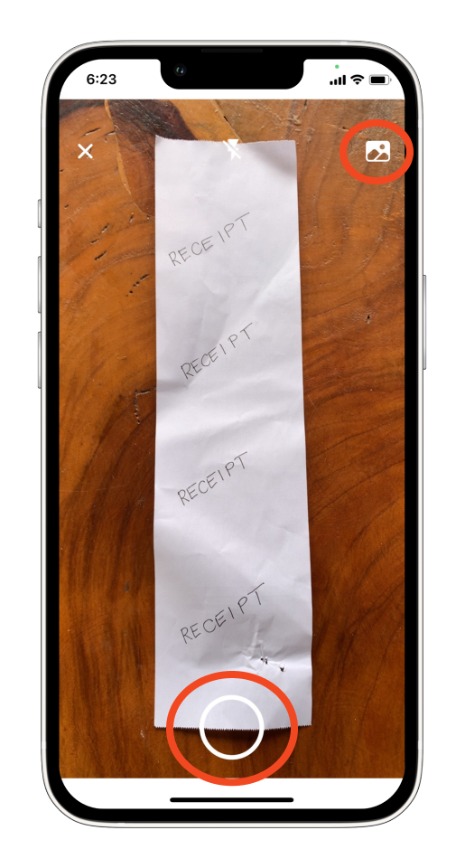 Invoice Mobile App - How to add a photo of a receipt - 5