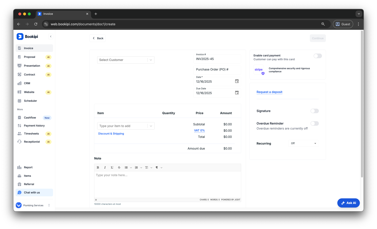 Invoice Web V2 - How to attach a photo to an invoice on the Web App - 3