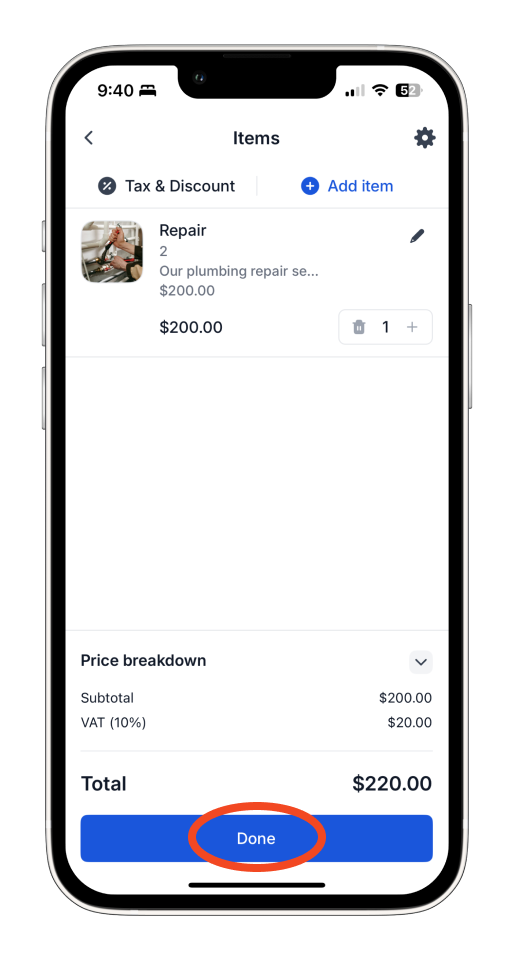 Uncategorized - How to set up a Recurring Invoice in the Bookipi Mobile App - 6