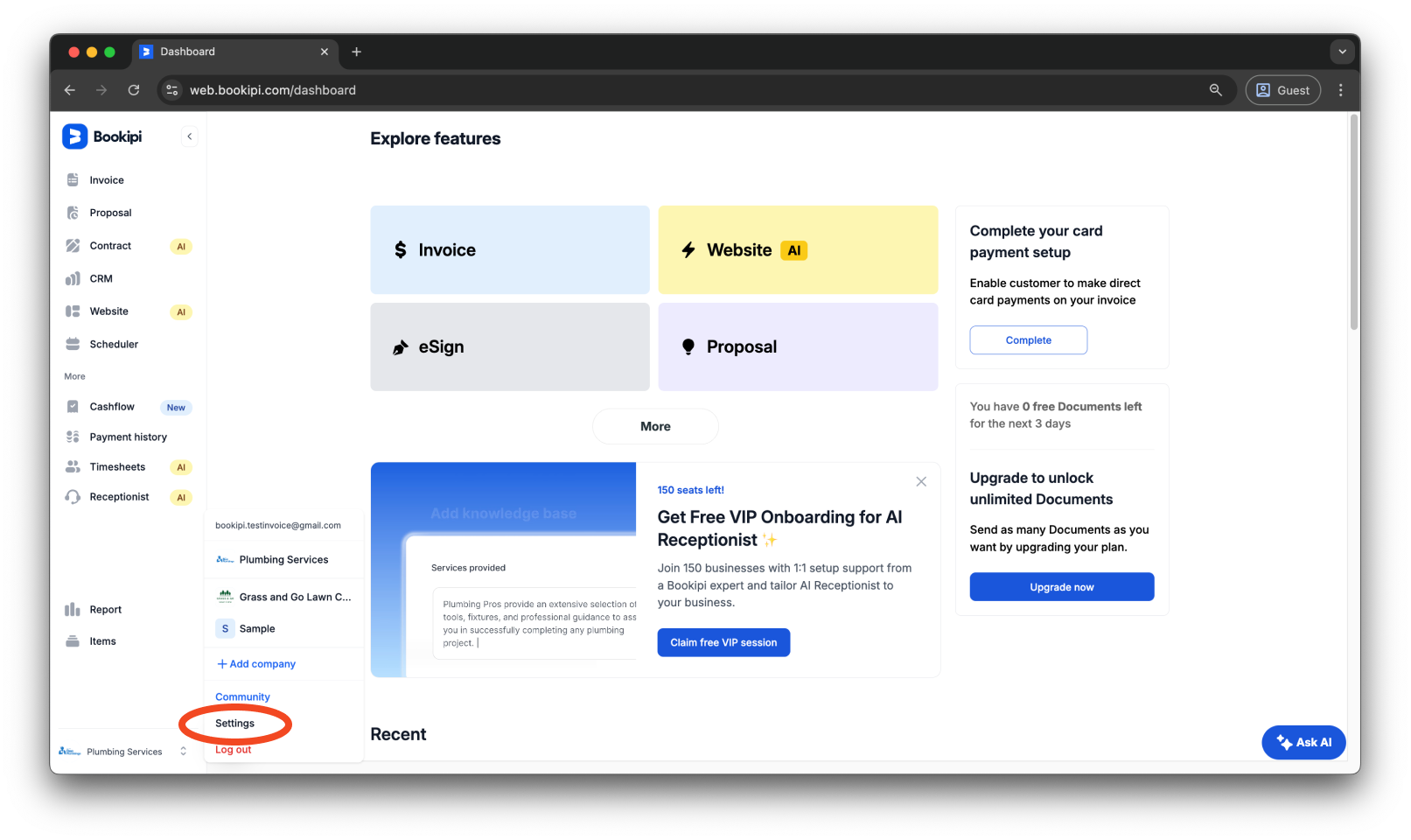 Invoice Web V2 - How to set the tax on future invoices - 2