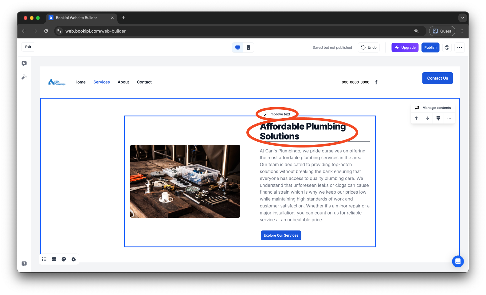 Uncategorized - How to add, edit, rename, and delete a page in Bookipi AI Website Builder - 12