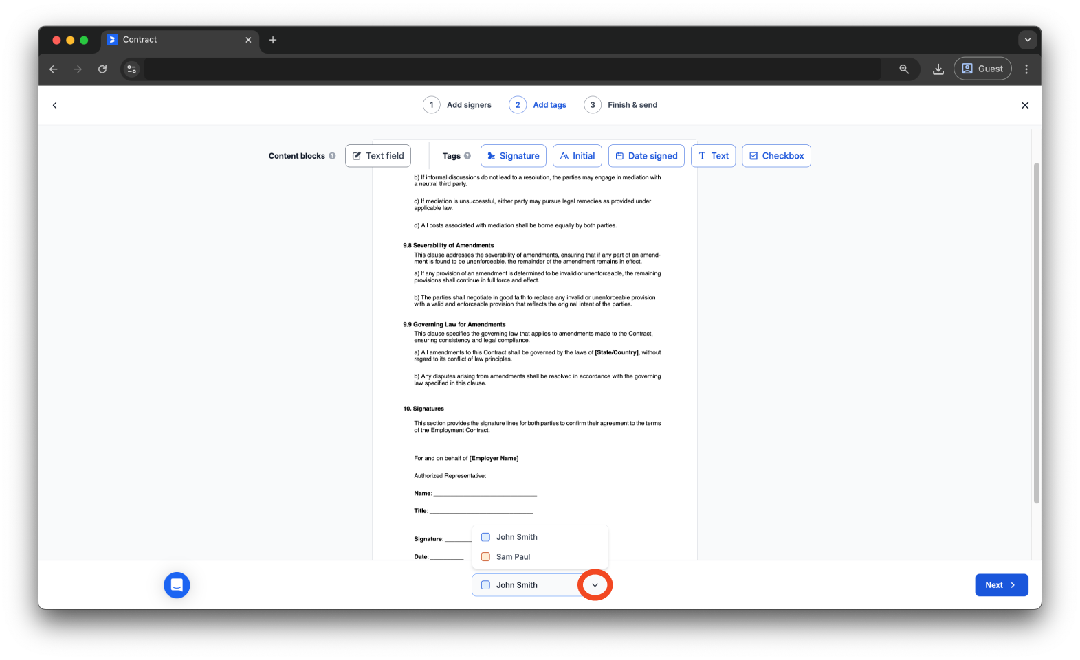 Uncategorized - How to create and send an AI Contract with Bookipi eSign - 26