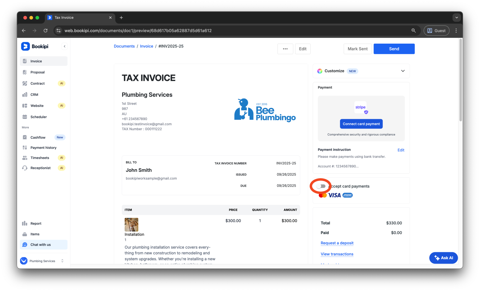 Invoice Web V2 - How to create, send, edit and filter invoices - 12