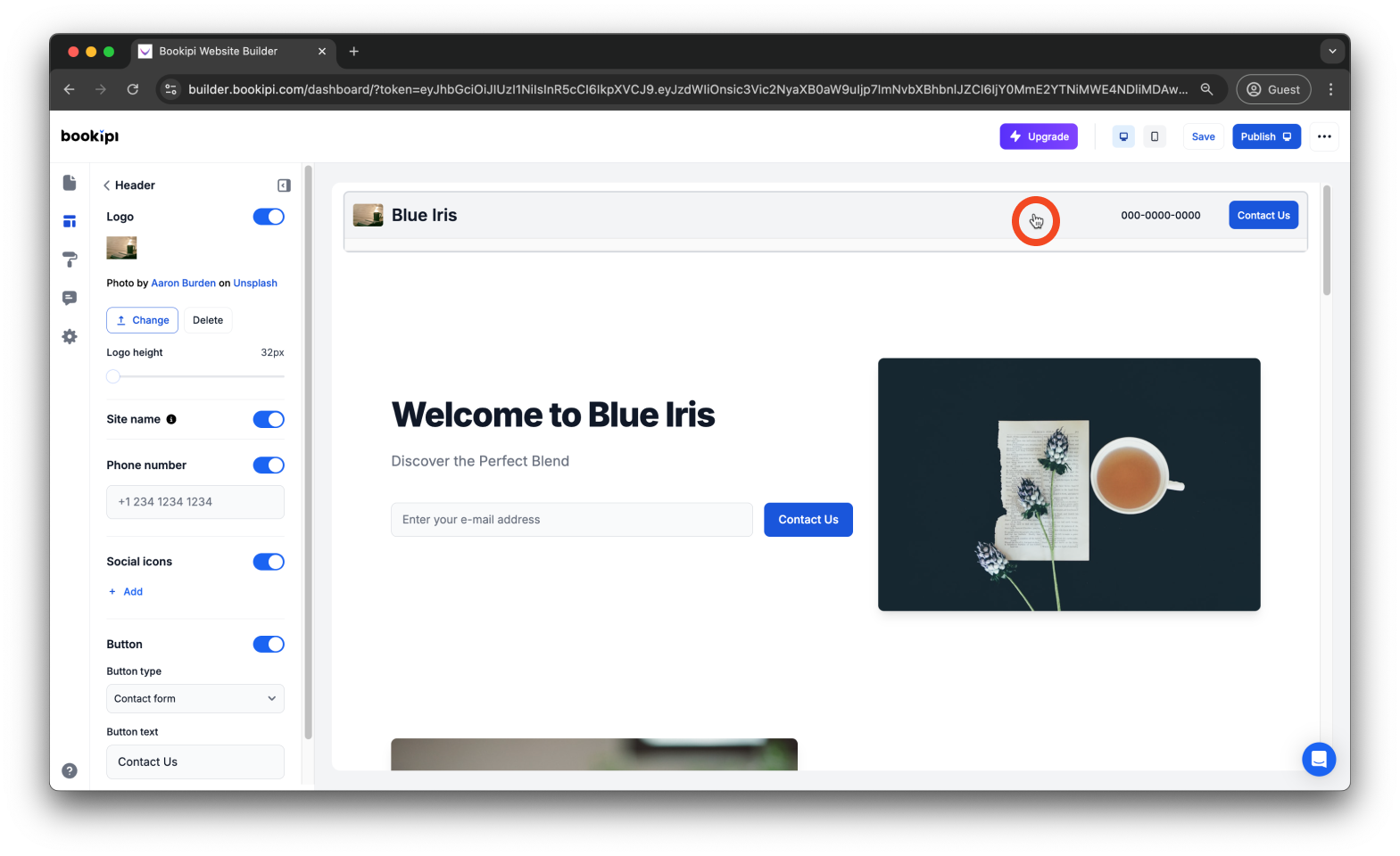 Uncategorized - How to add, edit and delete your social media links in Bookipi AI Website Builder - 4