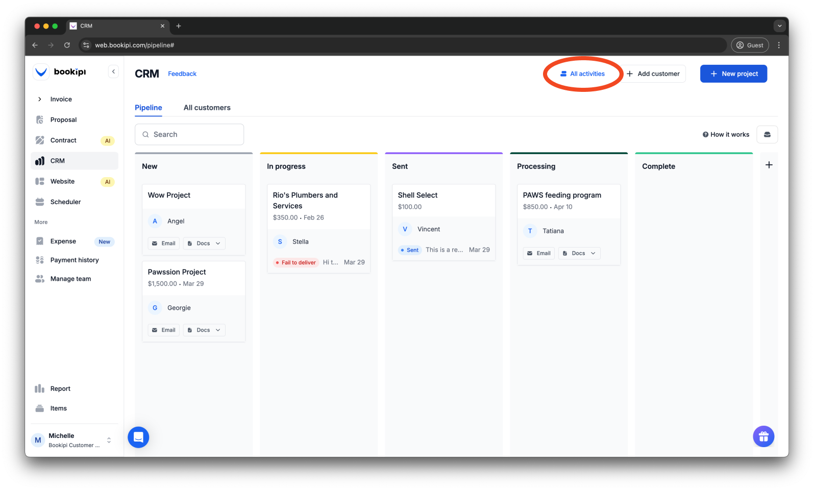 Uncategorized - How to send an email in Bookipi CRM - 10