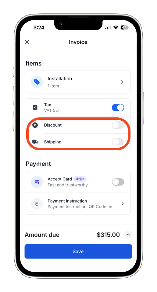 Uncategorized - How to create and send an invoice on the mobile app - 23