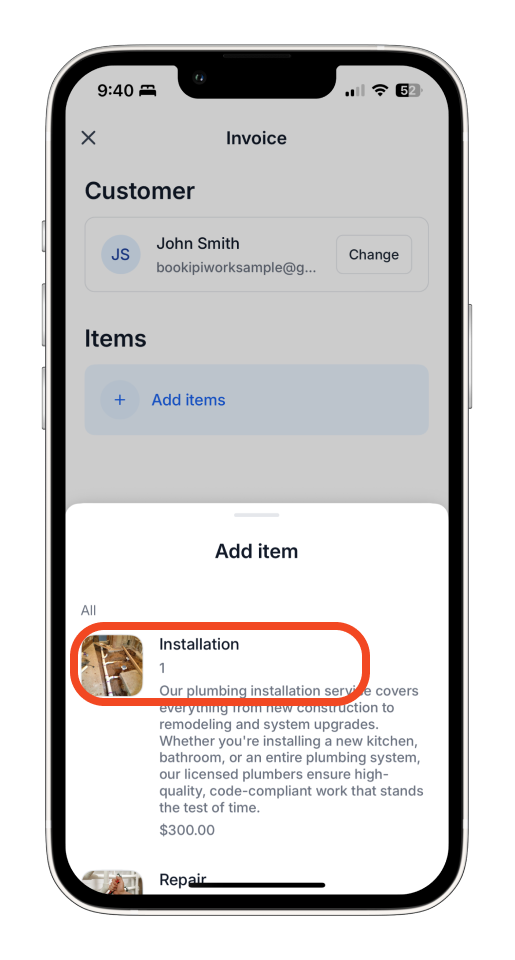 Uncategorized - How to set up a Recurring Invoice in the Bookipi Mobile App - 4