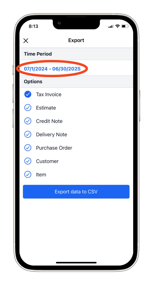 Uncategorized - How to export an item list in CSV - 3