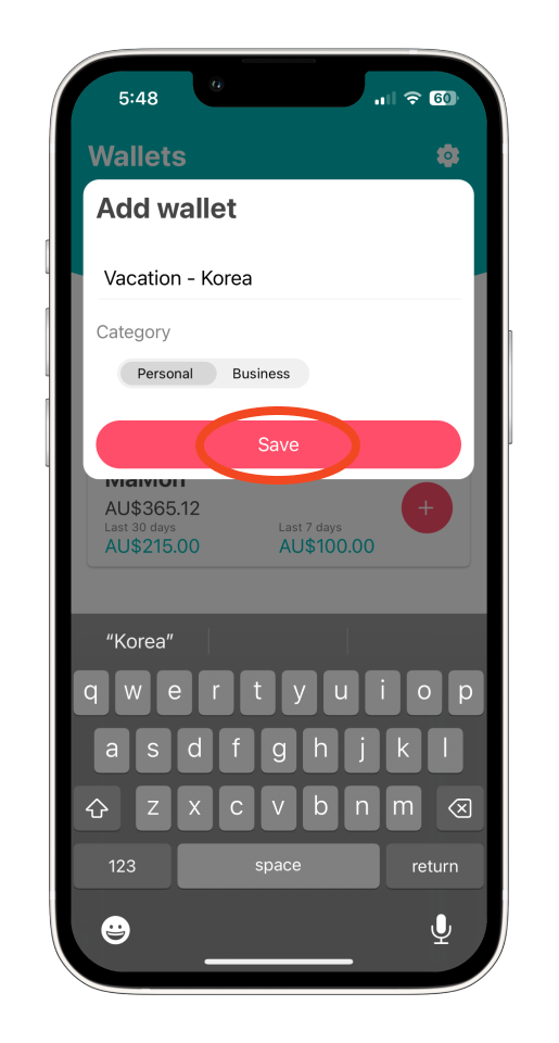 Bookipi Expense - How to use wallets and add expenses - 5