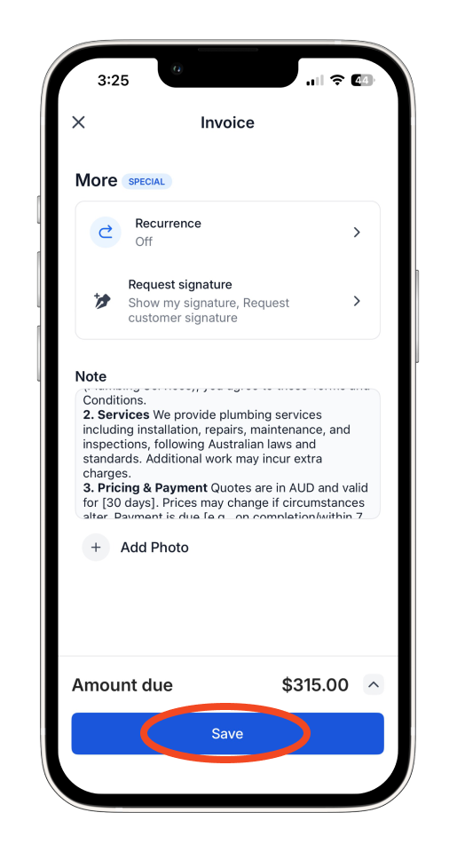 Uncategorized - How to create and send an invoice on the mobile app - 29