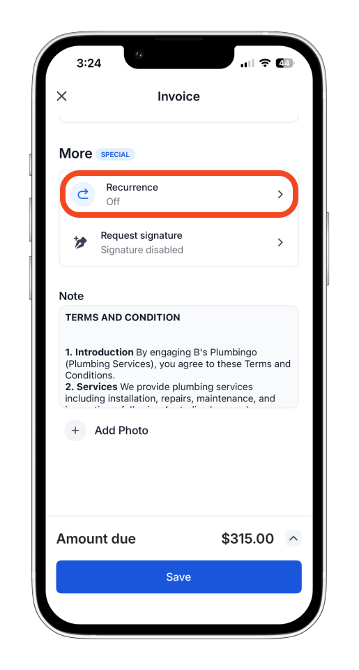 Uncategorized - How to create and send an invoice on the mobile app - 26