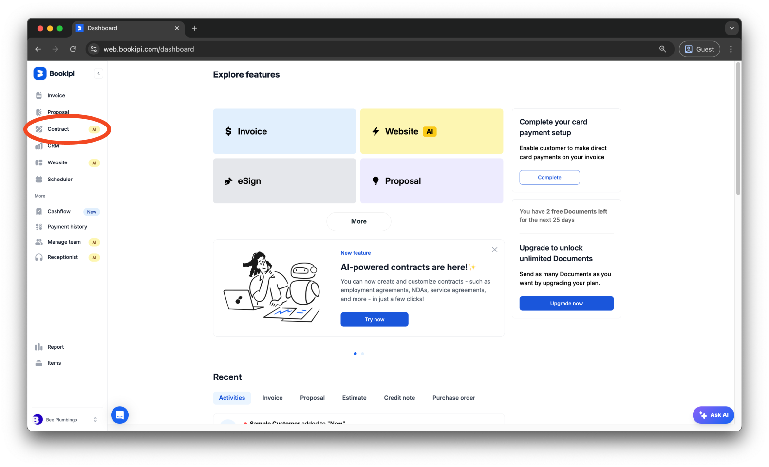 Uncategorized - How to resend a document in Bookipi eSign - 1