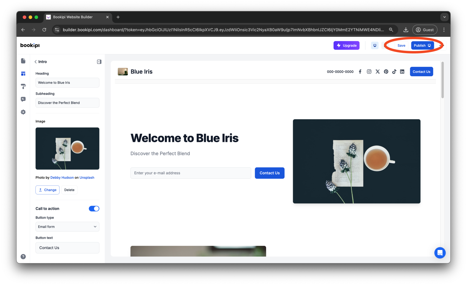 Uncategorized - How to edit your website introduction in Bookipi AI Website Builder - 8