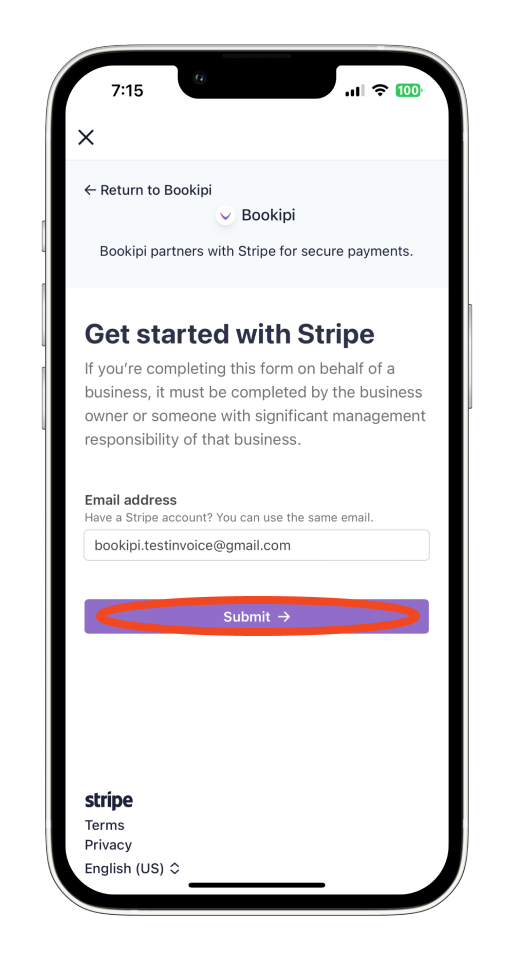 Invoice Mobile App - How to use Stripe for credit card payments - 14