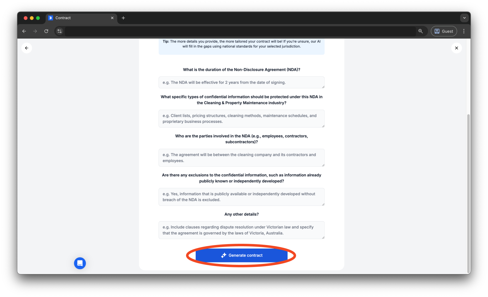 Uncategorized - How to create and send an AI Contract with Bookipi eSign - 6