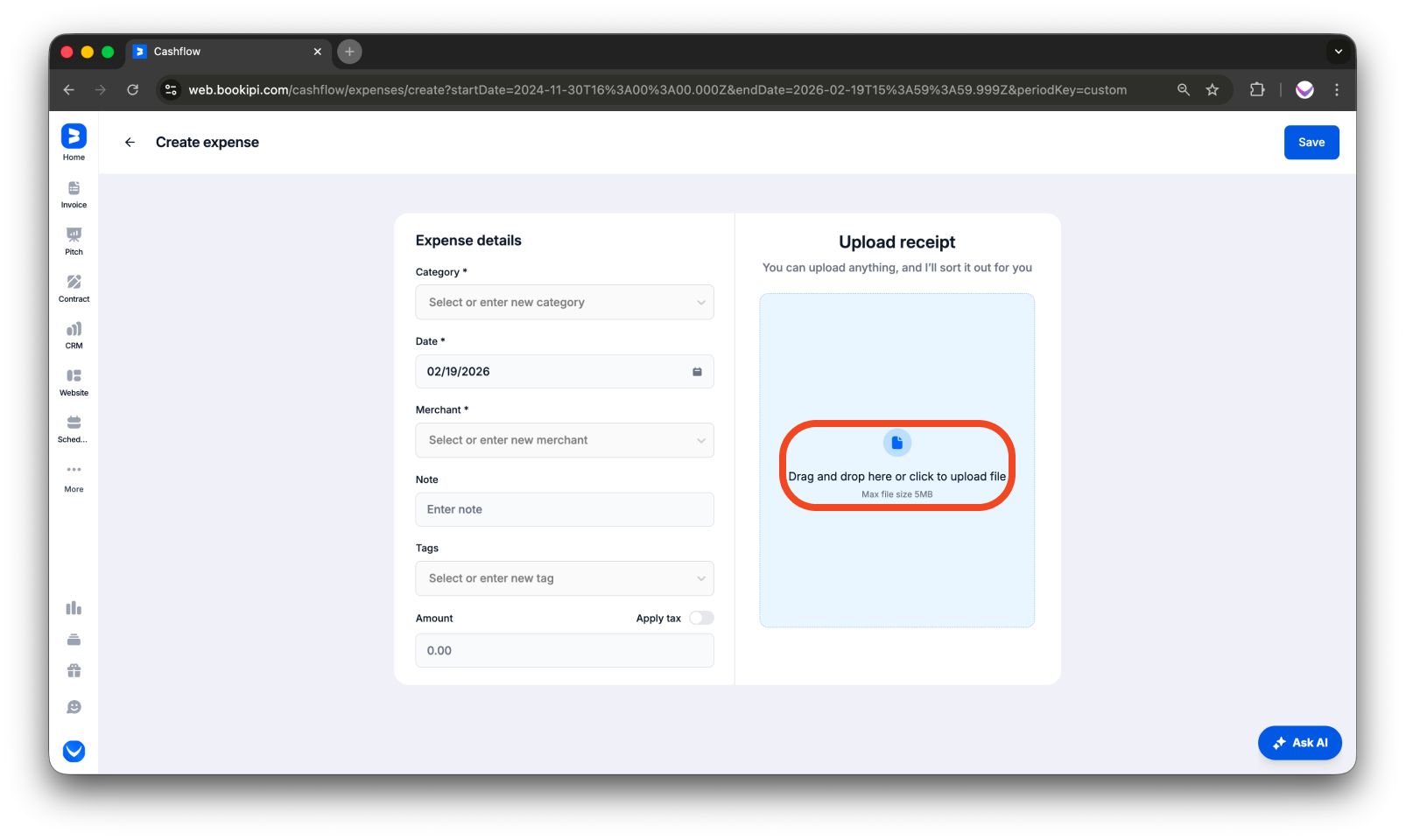Uncategorized - How to manually add expense on the Web app - 3