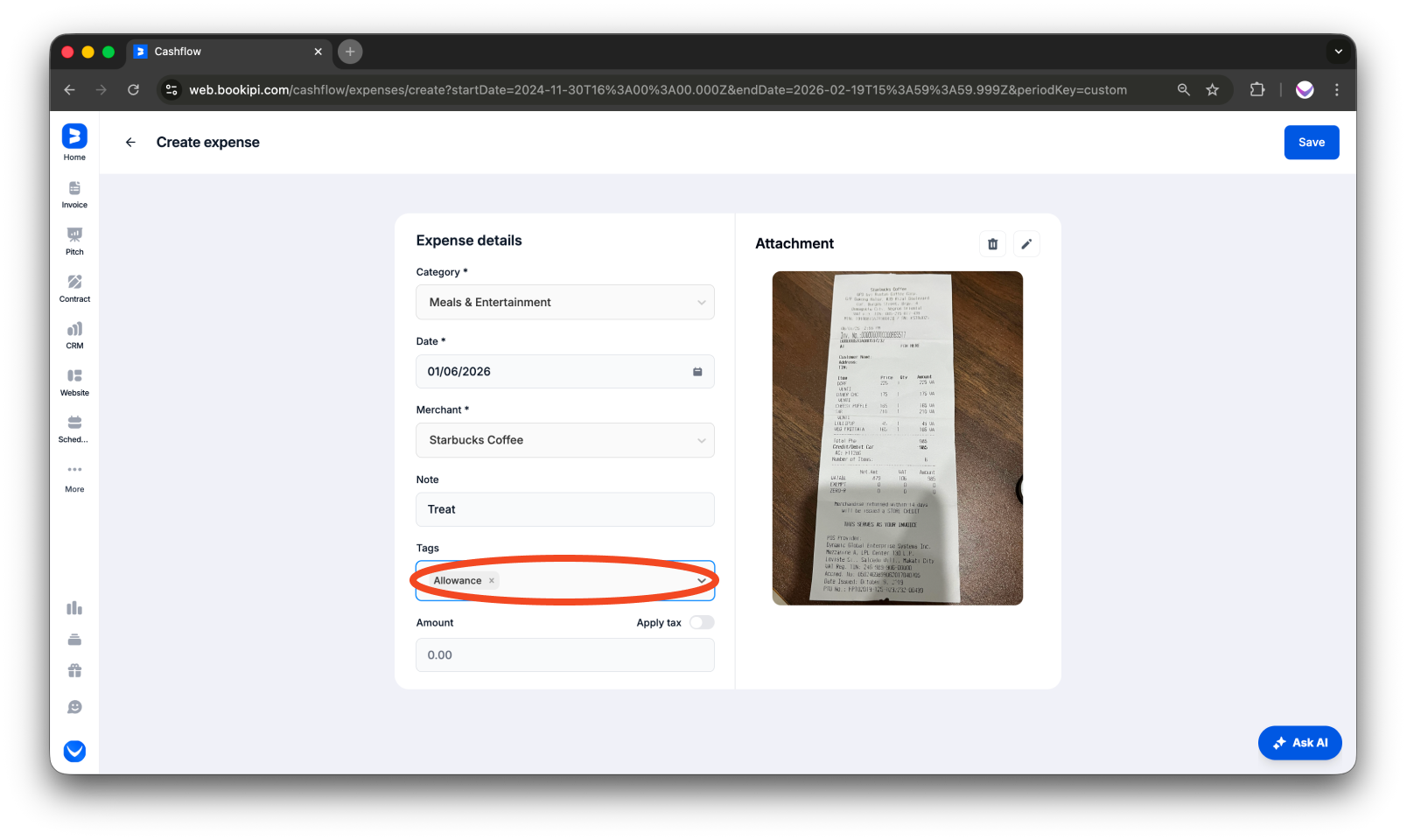 Uncategorized - How to manually add expense on the Web app - 9