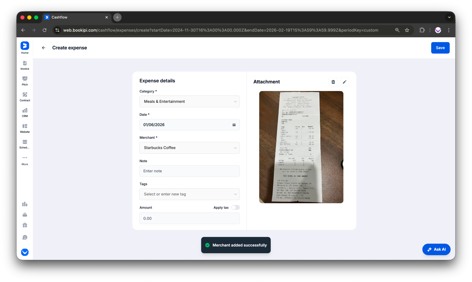 Uncategorized - How to manually add expense on the Web app - 7
