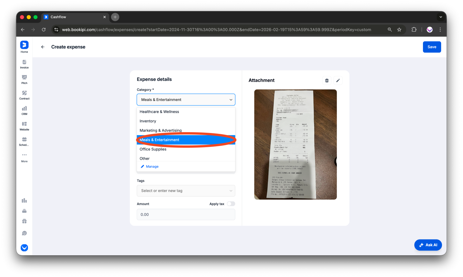 Uncategorized - How to manually add expense on the Web app - 4