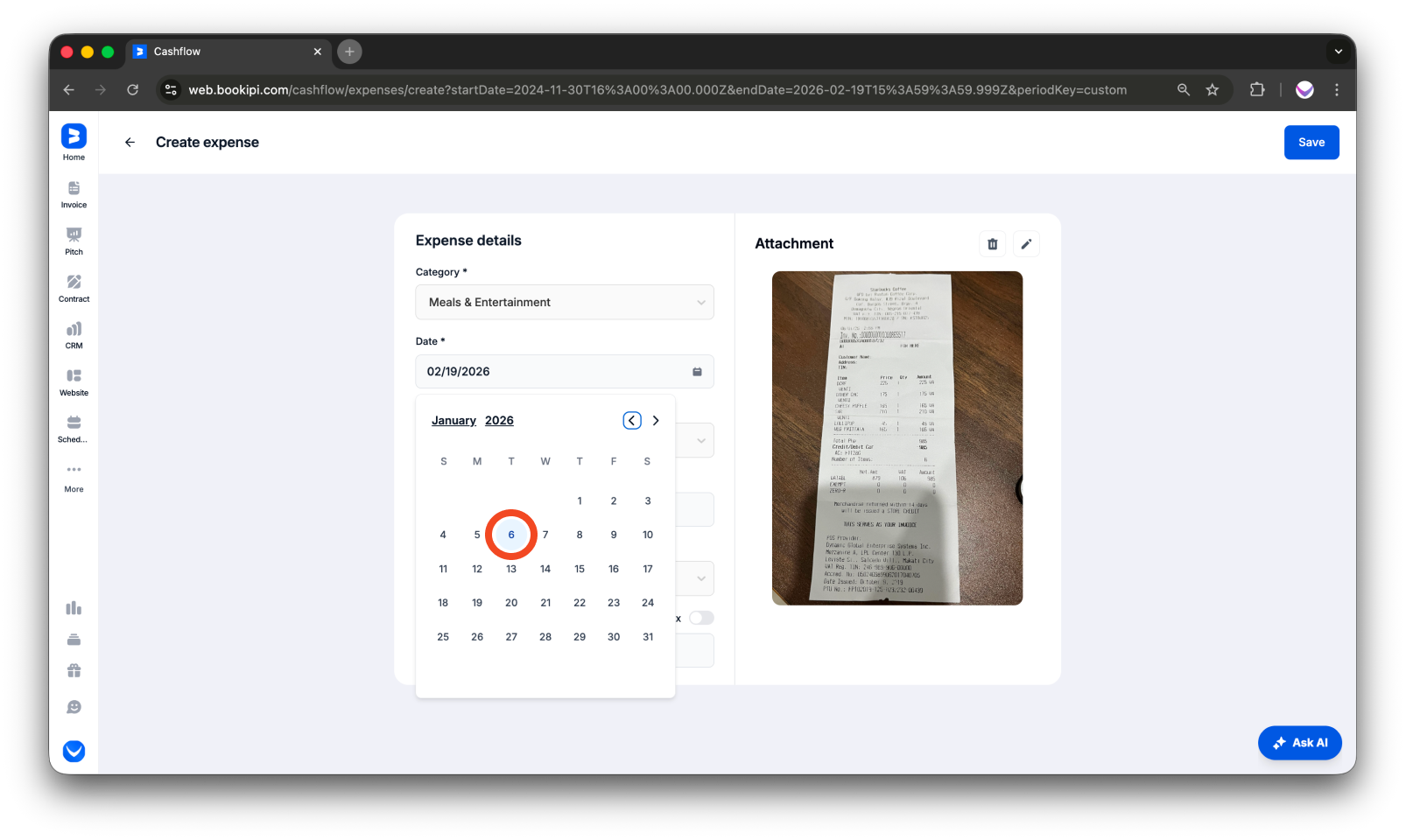 Uncategorized - How to manually add expense on the Web app - 5