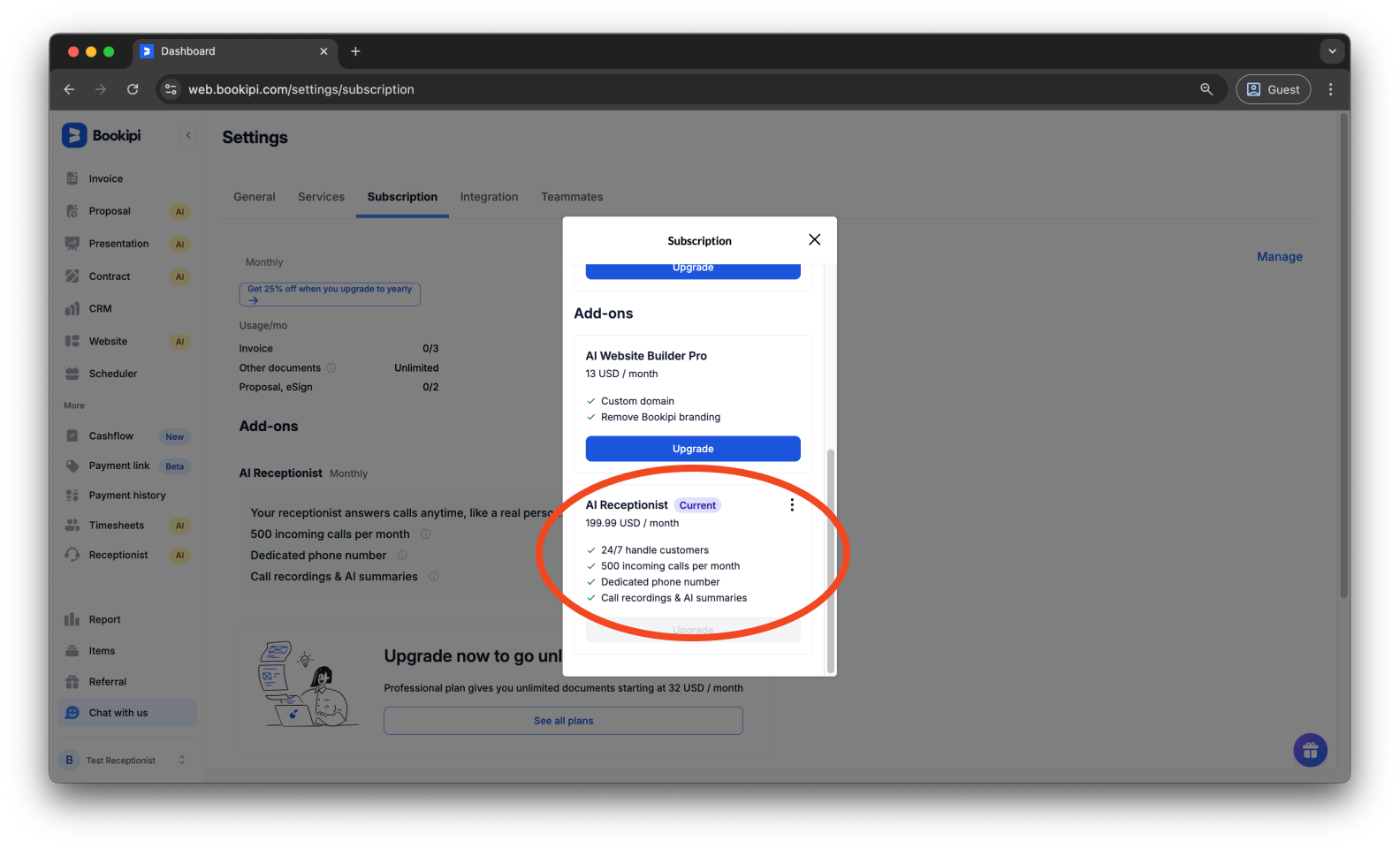 Uncategorized - How to cancel the subscription for AI Receptionist - 6
