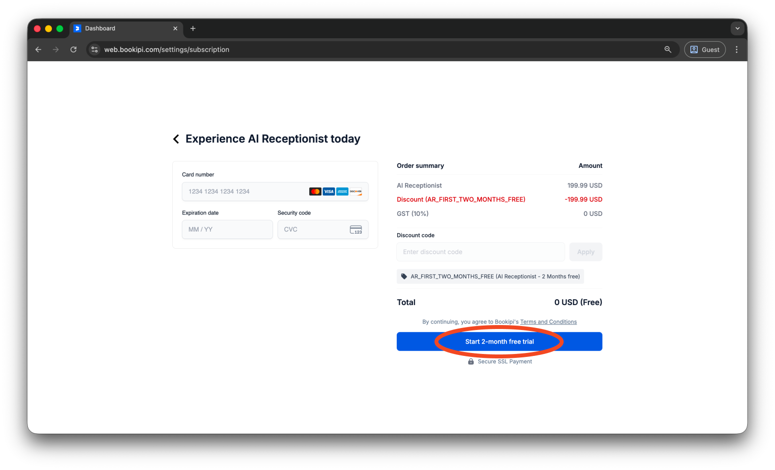 Uncategorized - How to subscribe to the AI Receptionist - 8