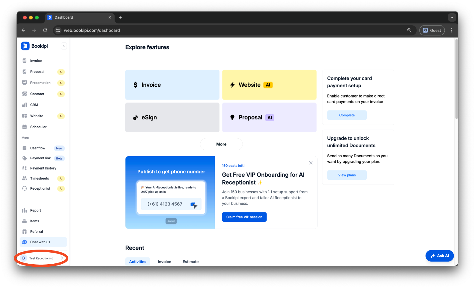 Uncategorized - How to cancel the subscription for AI Receptionist - 1