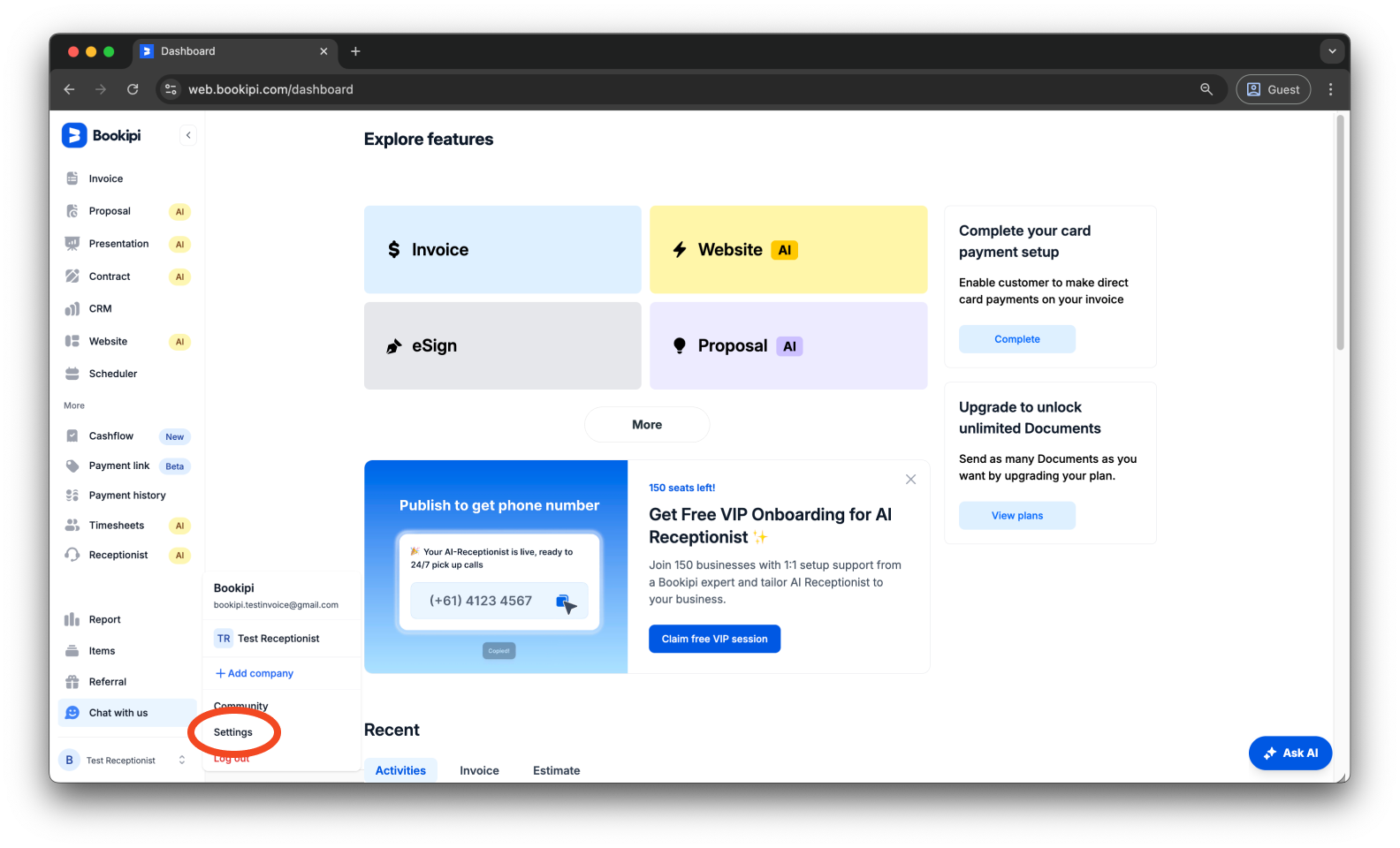 Uncategorized - How to cancel the subscription for AI Receptionist - 2