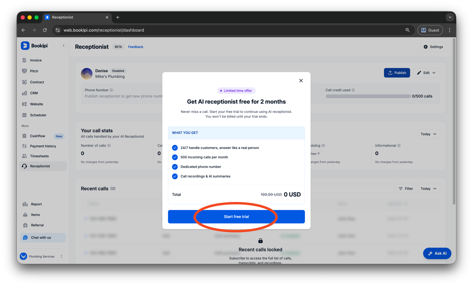 Uncategorized - How to subscribe to the AI Receptionist - 11