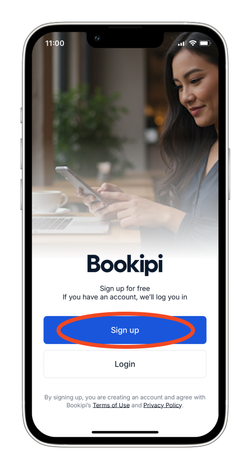 Invoice Mobile App - How to create an account - 1