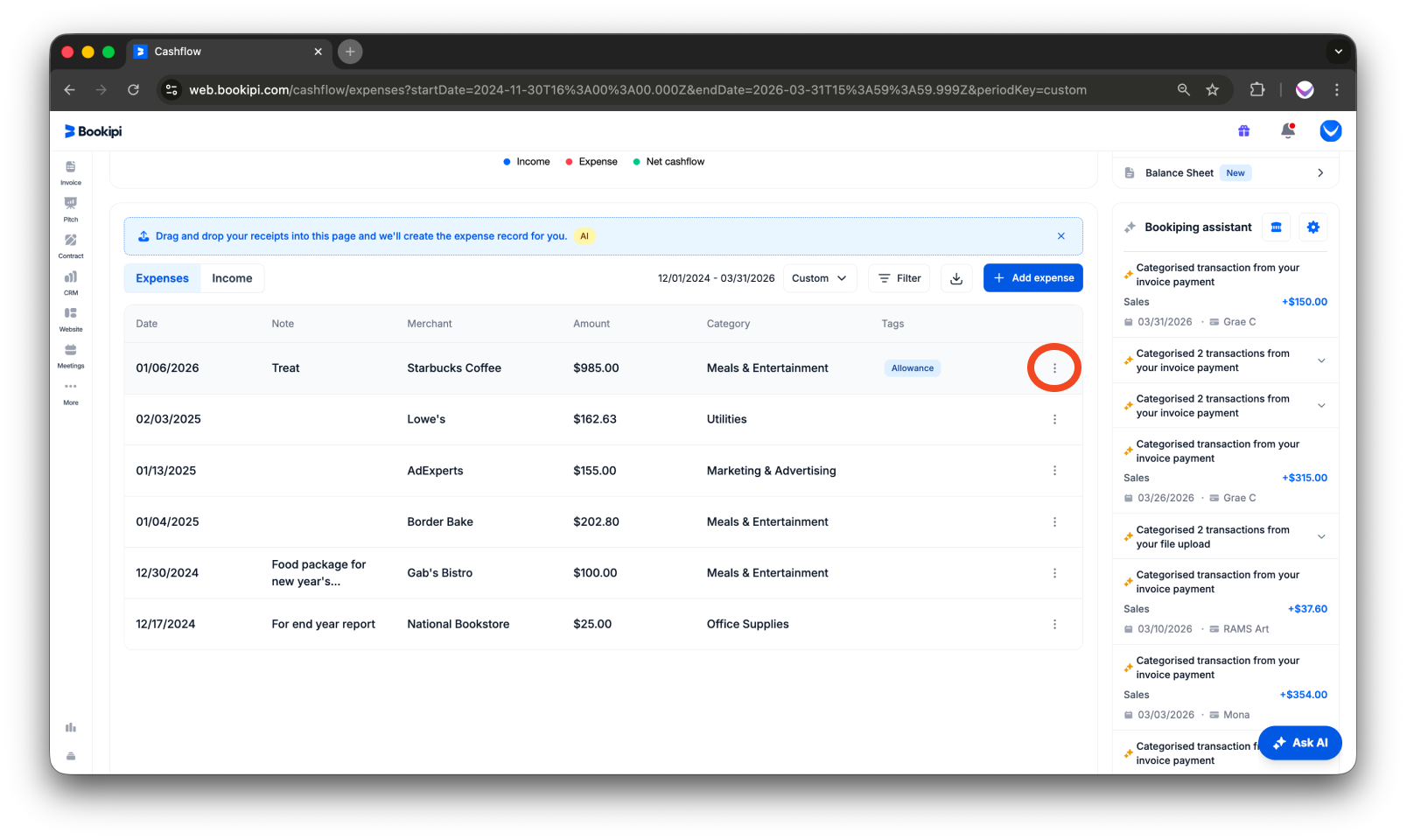 Uncategorized - How to edit expense in the Web App - 4