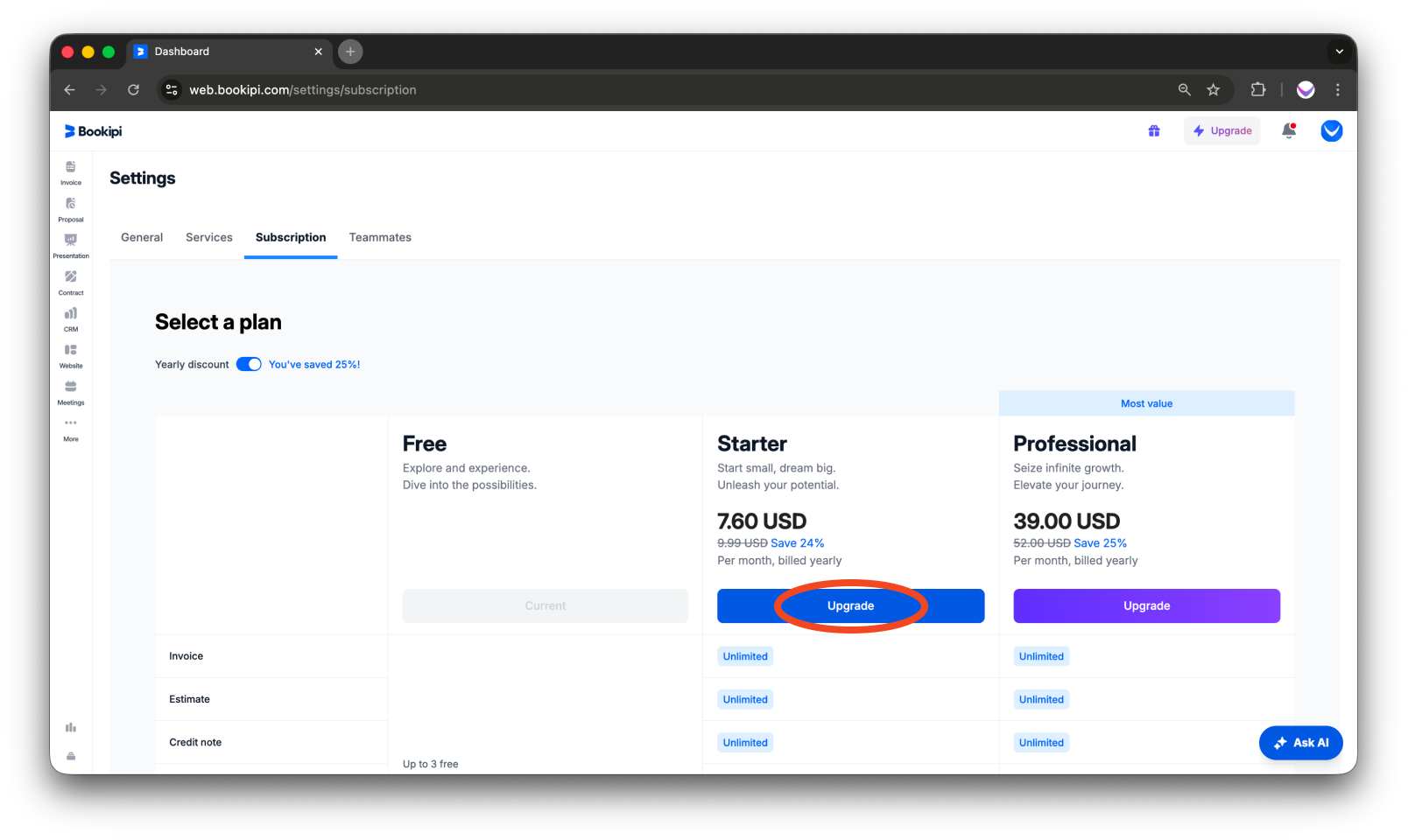 Bookipi Subscriptions - How to subscribe to multiple businesses - 7