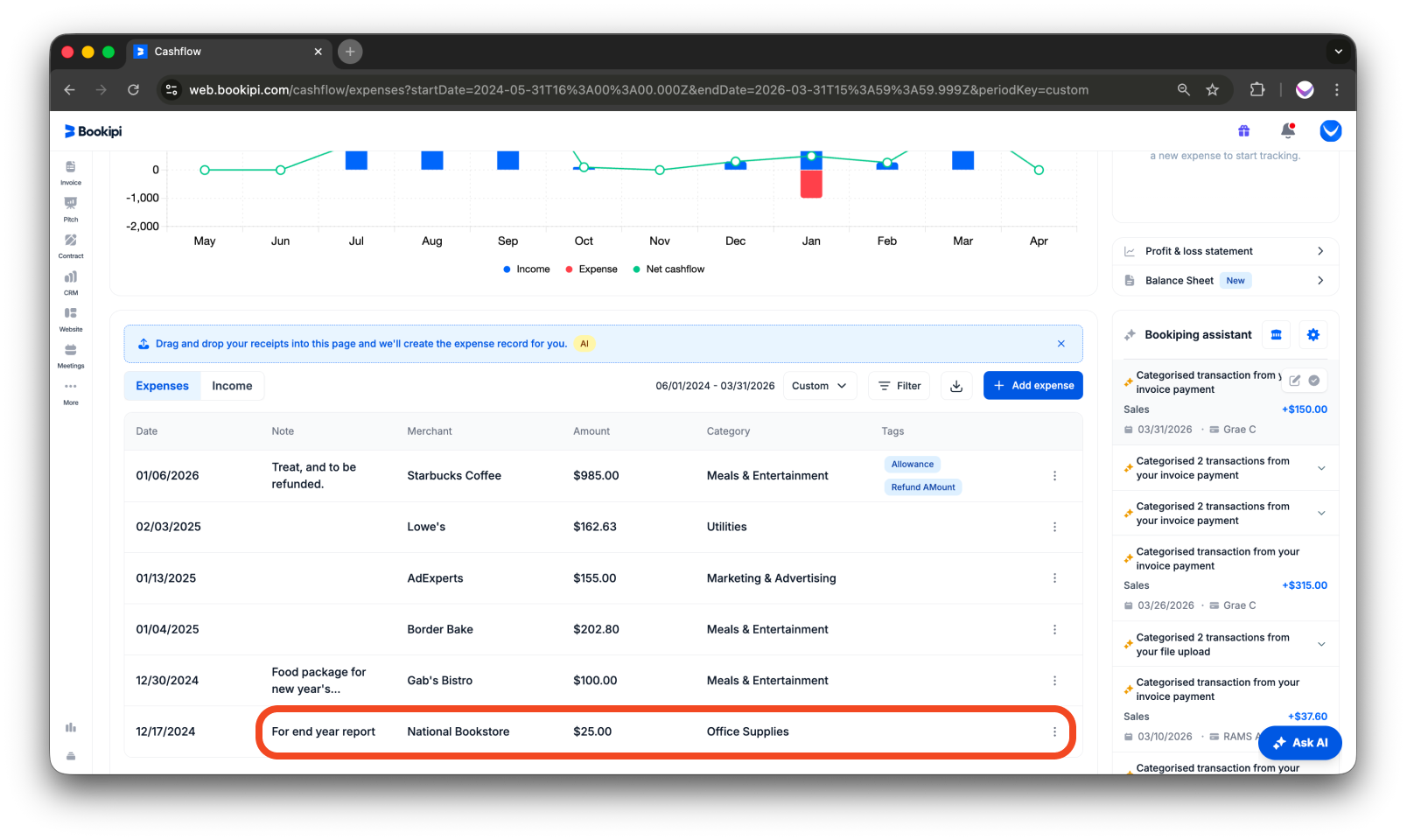 Uncategorized - How to delete expense on the Web app - 4