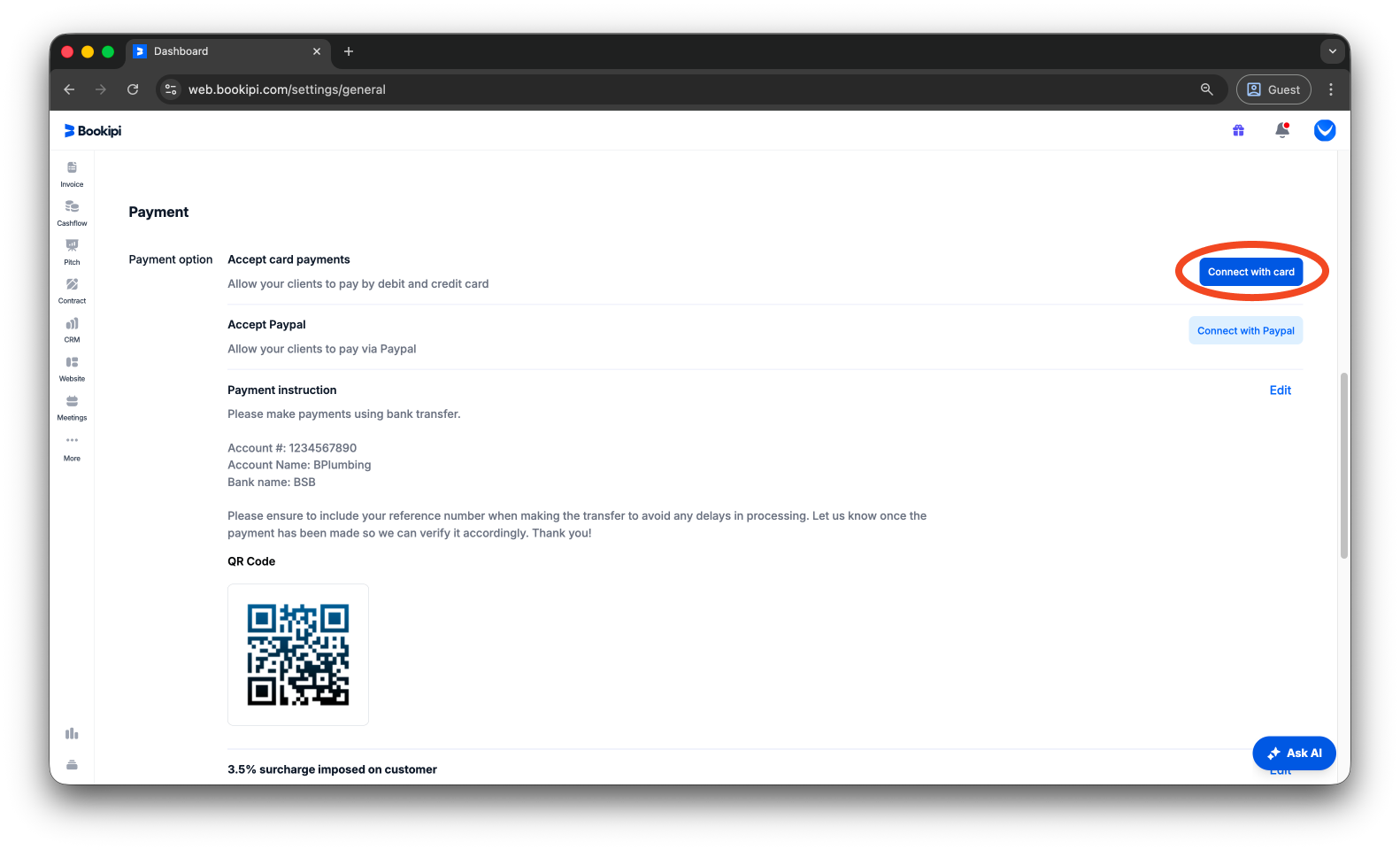 Invoice Web V2 - How to activate payments on web - 5