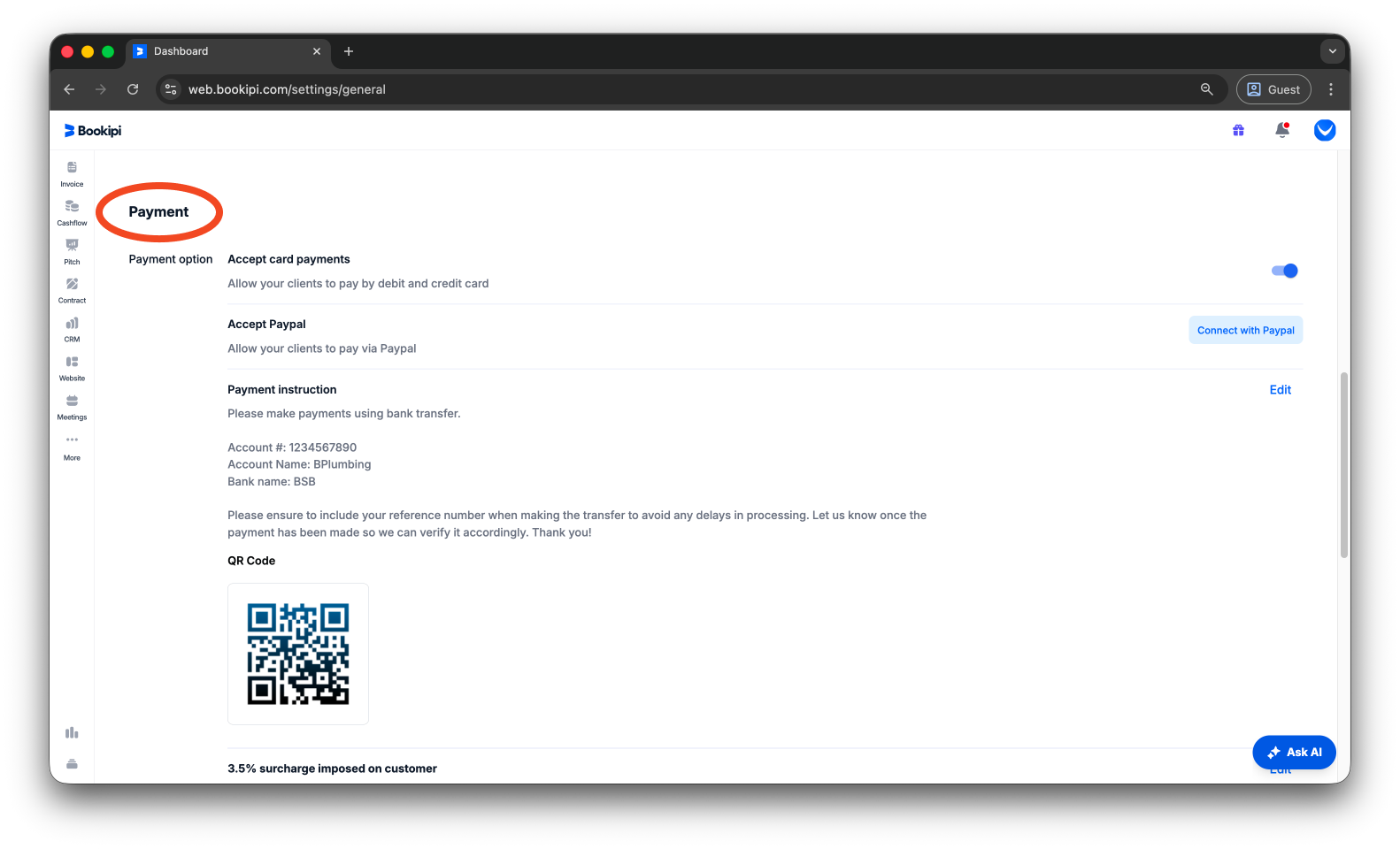 Invoice Web V2 - How to turn off card payments on Web - 4