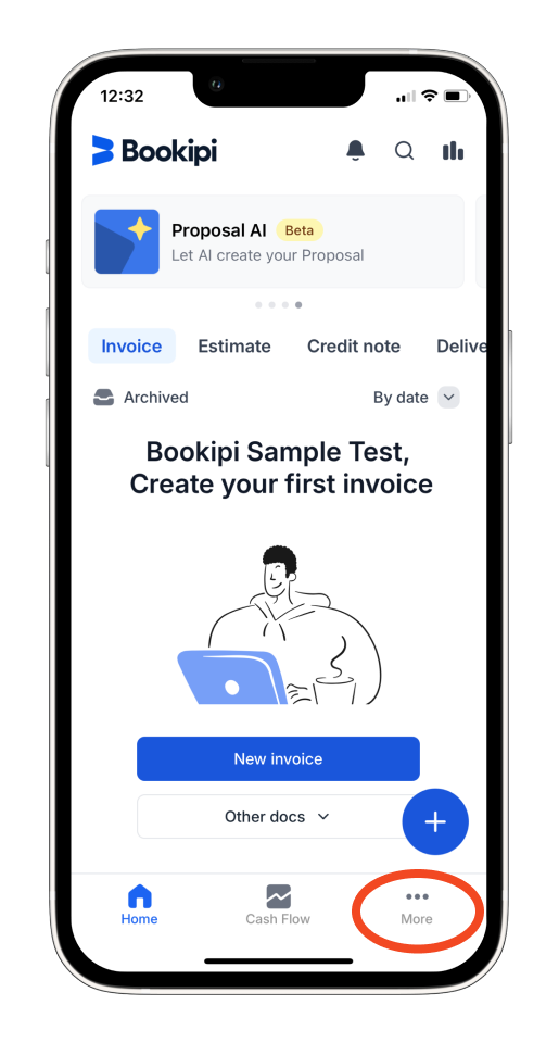 Invoice Mobile App - How to verify your account - 5