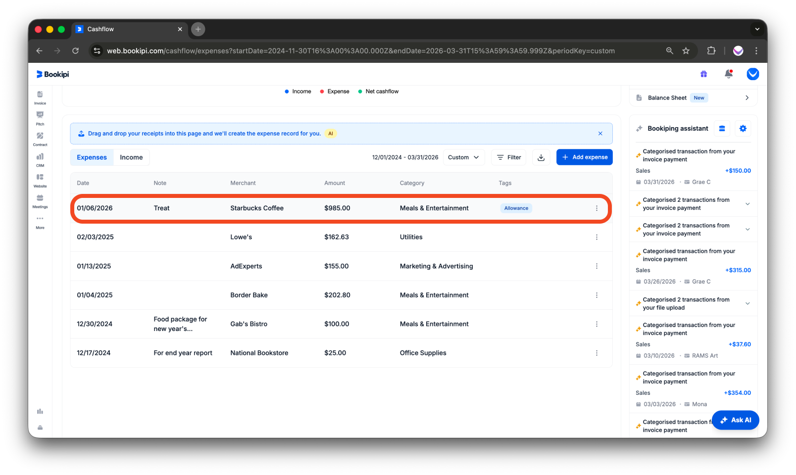 Uncategorized - How to edit expense in the Web App - 3