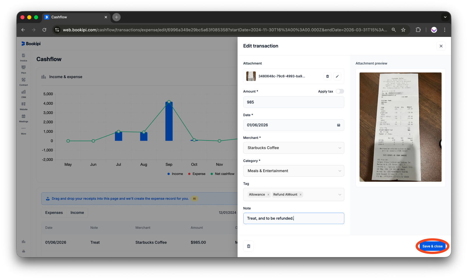 Uncategorized - How to edit expense in the Web App - 7