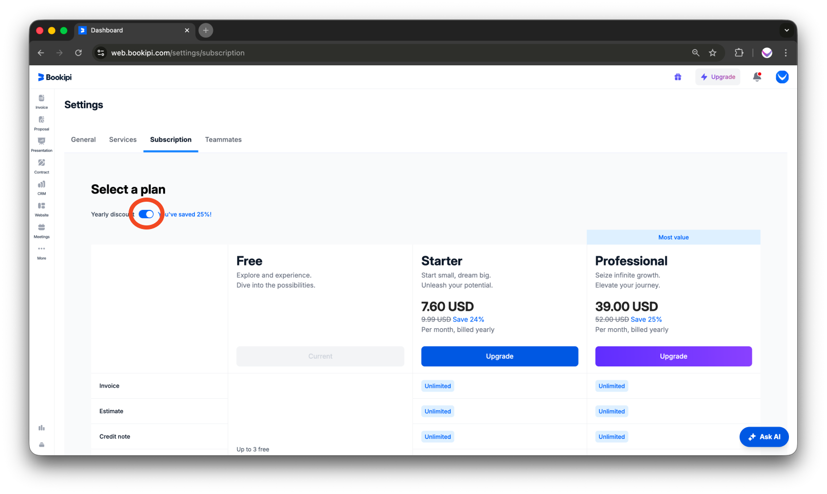 Bookipi Subscriptions - How to subscribe to multiple businesses - 6