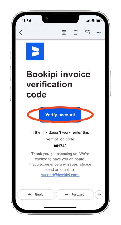 Invoice Mobile App - How to verify your account - 1
