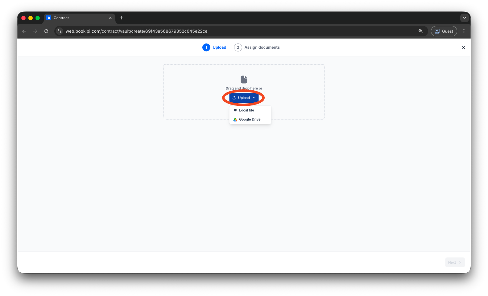 Bookipi eSign - How to store your documents using Bookipi eSign - 3